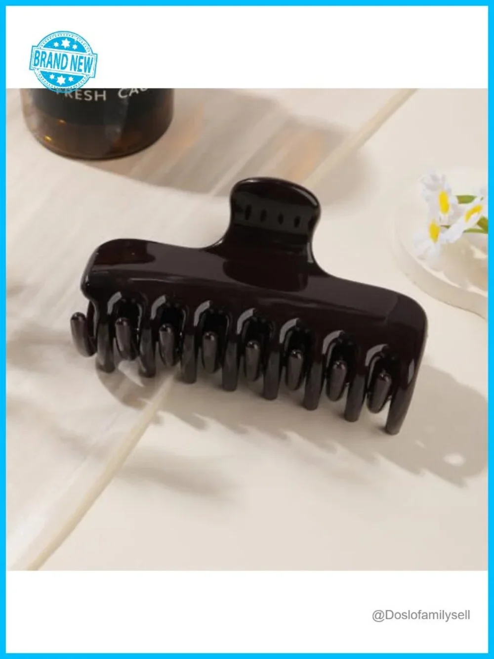4 Inch Large Hair Claw Clip for Thick Hair, Non Slip Strong Hold Square Claw